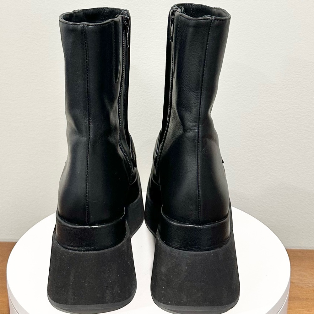 🌹PALOMA BARCELO🌹 Mika Platform Bootie Black Size: 37 - Picture 7 of 14
